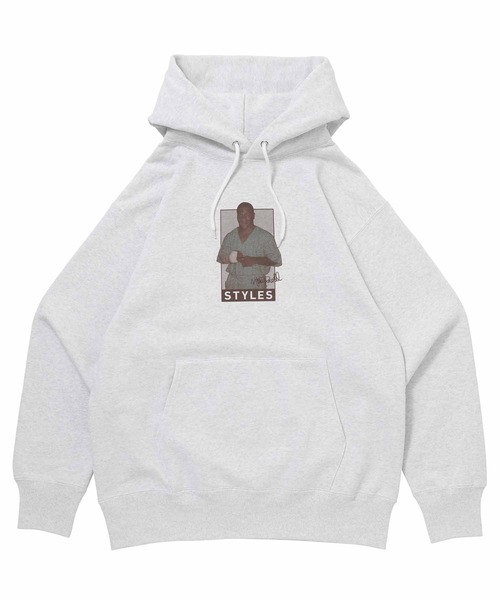 styles(スタイルス)の「Styles/Mike Tyson Hoodie(パーカー・メンズ・ホワイト/アッシュ・MEDIUM/LARGE)」の2枚目の写真