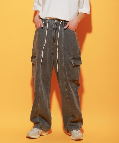PAGE BOY デニムカーゴパンツ　Mサイズ PAGEBOY ジーンズ デニム デニムパンツ デニムカーゴパンツ