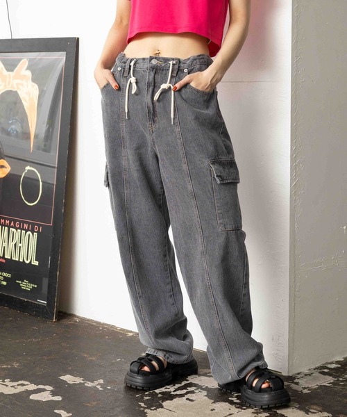 楽天市場】【SALE／49%OFF】デニムカーゴパンツ PAGEBOY ページ