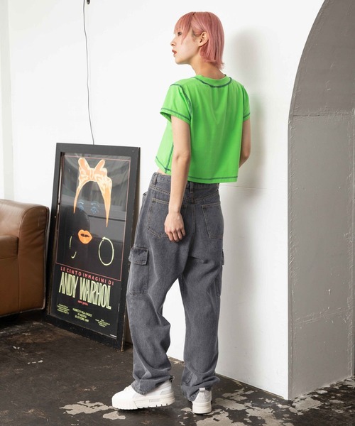 PAGE BOY デニムカーゴパンツ　Mサイズ PAGEBOY ジーンズ デニム デニムパンツ デニムカーゴパンツ