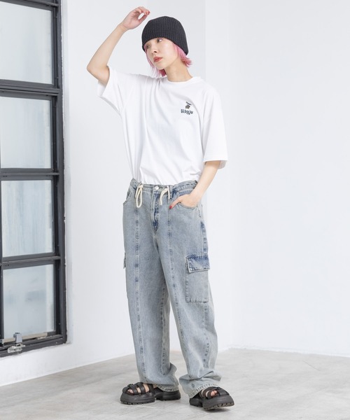 ★ドイツ発* *新作*デニムホーボーバッグ★ UNISEX》Big Pocket 2WAY Baggy Denim Cargo Pants/ビッグ