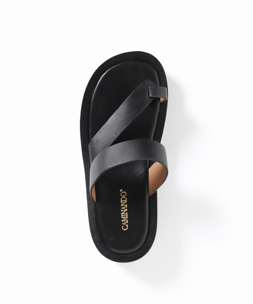 CAMINANDO DIAGONAL BAND PLATFO ブラック 38 CAMINANDO DIAGONAL BAND PLATFO ブラック 38