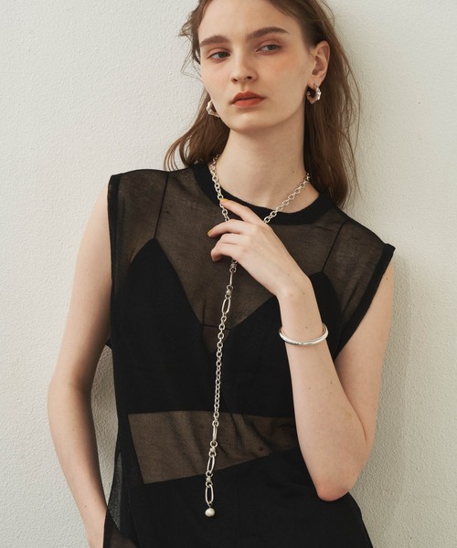 loni（ロニ）の「Link chain pearl necklace/マルチウェイチェーンパールネックレス（ネックレス・レディース・シルバー/ゴールド・FREE）」の18枚目の写真