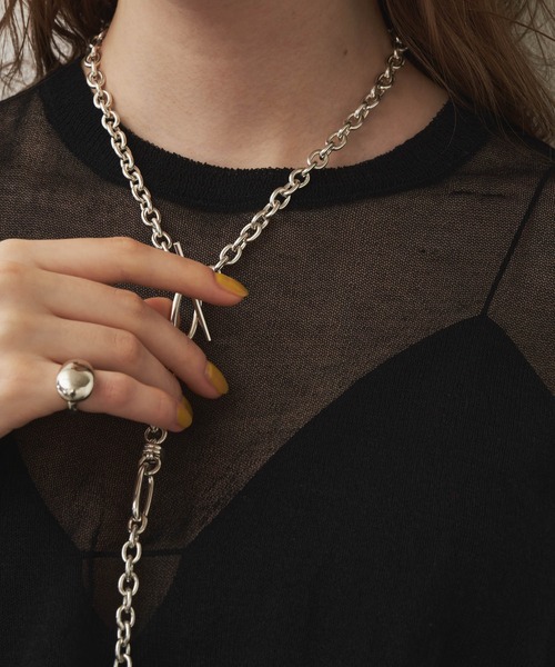 loni（ロニ）の「Link chain pearl necklace/マルチウェイ