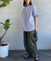 [DANTON/ダントン] ラウンドカラー プルオーバーオックスフォードシャツ
