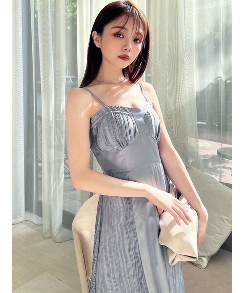 RESEXXY（リゼクシー）の「コルセットプリーツワンピース【セットアップ着用可能】（ドレス・レディース・イエロー/ブラック/ブルー・FREE）」の19枚目の写真