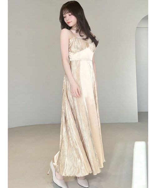 RESEXXY（リゼクシー）の「コルセットプリーツワンピース【セットアップ着用可能】（ドレス・レディース・イエロー/ブラック/ブルー・FREE）」の15枚目の写真