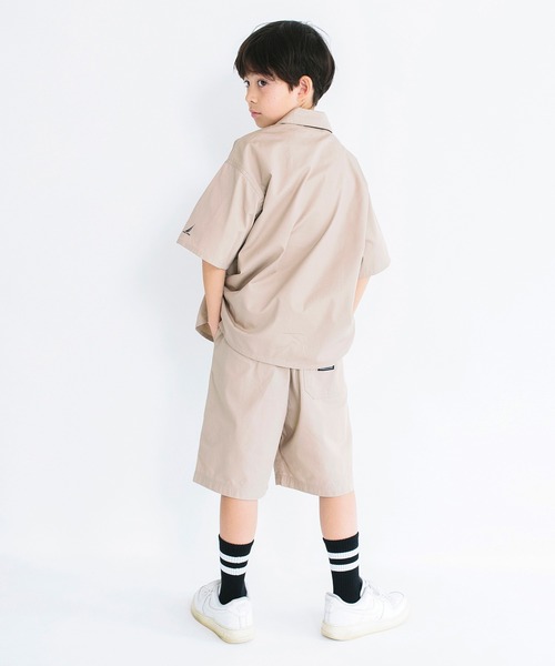 NAUTICA（ノーティカ）の「【NAUTICA/ノーティカ/セットアップ対応】ライトツイル半袖シャツ（シャツ/ブラウス・キッズ・ベージュ/チャコールグレー・XS/S/M/L/XL）」の9枚目の写真
