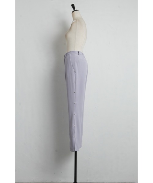 &. NOSTALGIA（アンドドットノスタルジア）の「サイドパールスリットパンツ（その他パンツ・レディース・ブラック/サックスブルー・FREE）」の22枚目の写真