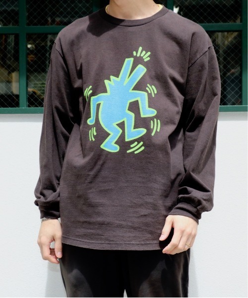 C.E.L.STORE(セルストア)の「KEITH HARING/キースへリング DANCE BLACK LS TEE ダンスロングスリーブTEE(Tシャツ/カットソー・メンズ・ブラック・LARGE/MEDIUM/X-LARGE)」の4枚目の写真