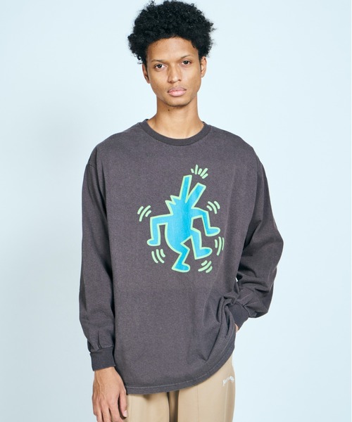 C.E.L.STORE(セルストア)の「KEITH HARING/キースへリング DANCE BLACK LS TEE ダンスロングスリーブTEE(Tシャツ/カットソー・メンズ・ブラック・LARGE/MEDIUM/X-LARGE)」の3枚目の写真