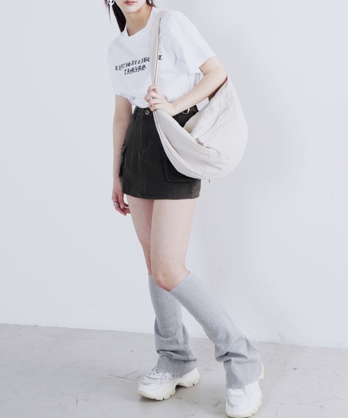 Figments（フィグメンツ）の「ZIPデザインショルダーバッグ（ショルダーバッグ・レディース・オフホワイト/ブラック・FREE）」の3枚目の写真