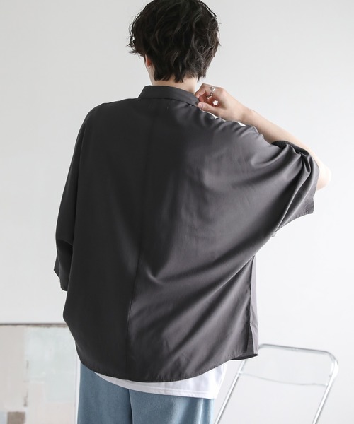 ASTRONOMY(アストロノミー)の「シアードルマンシャツ(シャツ/ブラウス・メンズ・ネイビー/ブラック/ピンク/ホワイト/ブルーグレー/チャコール/ミント・L/XL/M/S)」の18枚目の写真