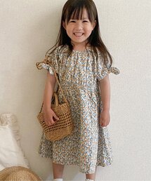 apres les cours | 【総柄】3柄袖リボンワンピース(ワンピース)
