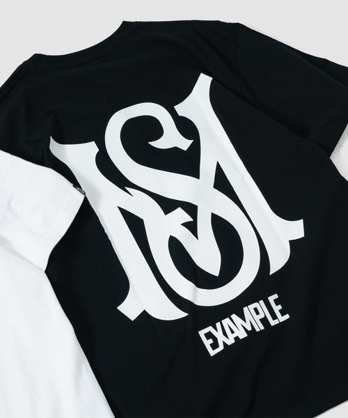 EXAMPLE（エグザンプル）の「EXAMPLE x MFC STORE MSROUND LOGO S/S TEE（Tシャツ/カットソー・メンズ・ブラック/ホワイト・S/M/L/XL/XXL）」の5枚目の写真