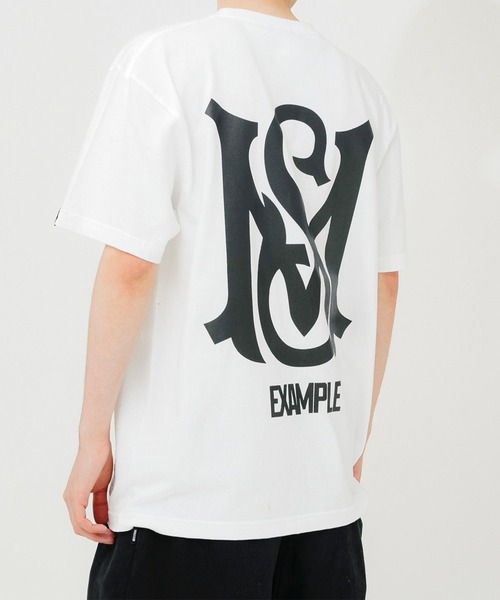 EXAMPLE（エグザンプル）の「EXAMPLE x MFC STORE MSROUND LOGO S/S TEE（Tシャツ/カットソー・メンズ・ブラック/ホワイト・S/M/L/XL/XXL）」の9枚目の写真