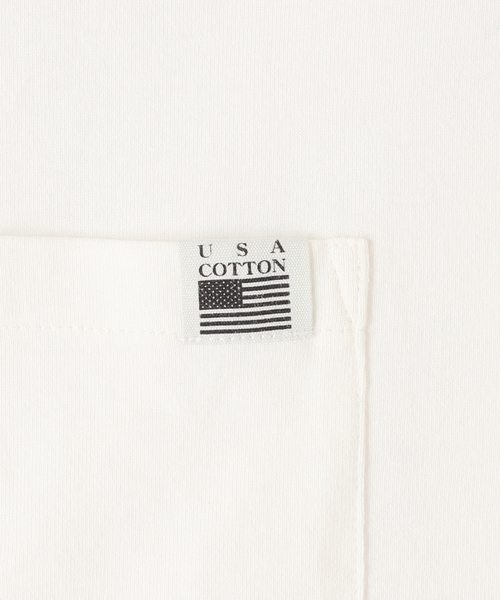 JOURNAL STANDARD relume(ジャーナルスタンダード レリューム)の「AMERICAN レイヤードラウンドTシャツ BY USA COTTON(Tシャツ/カットソー・メンズ・ホワイト/ライトグレー/カーキ/サックスブルー/ブラック系その他/バーガンディー・MEDIUM/LARGE)」の19枚目の写真