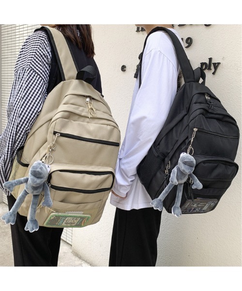 mushwear（マッシュウェア）の「LIKEメッシュリュック（バックパック/リュック・メンズ・ブラック/カーキ・FREE）」の9枚目の写真