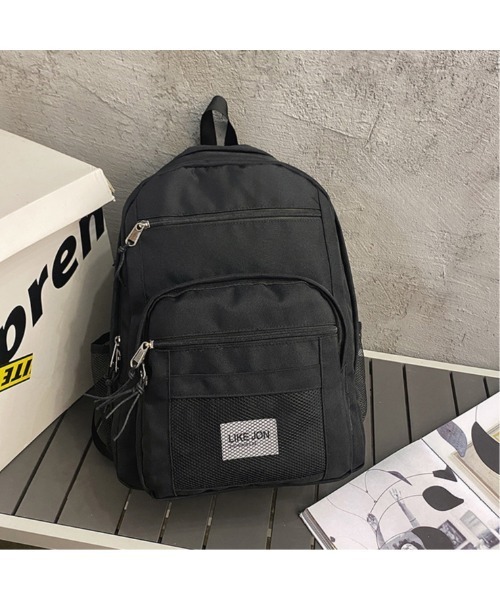 mushwear（マッシュウェア）の「LIKEメッシュリュック（バックパック/リュック・メンズ・ブラック/カーキ・FREE）」の3枚目の写真