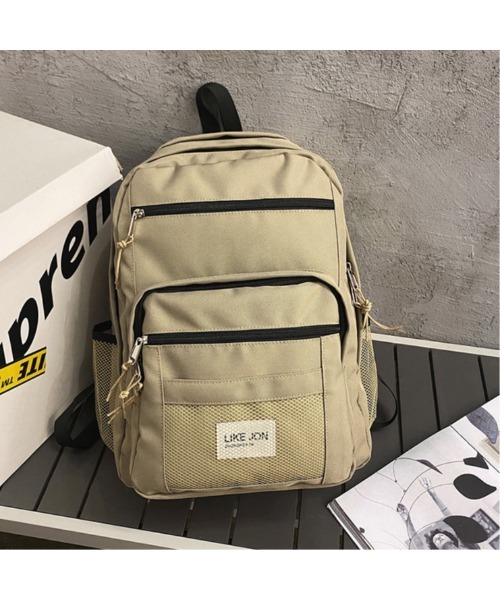 mushwear（マッシュウェア）の「LIKEメッシュリュック（バックパック/リュック・メンズ・ブラック/カーキ・FREE）」の5枚目の写真
