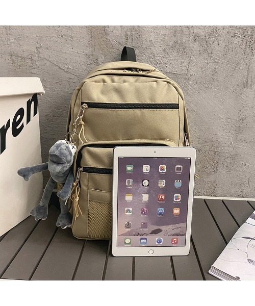 mushwear（マッシュウェア）の「LIKEメッシュリュック（バックパック/リュック・メンズ・ブラック/カーキ・FREE）」の6枚目の写真