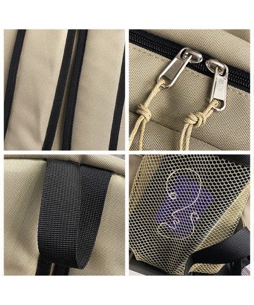 mushwear（マッシュウェア）の「LIKEメッシュリュック（バックパック/リュック・メンズ・ブラック/カーキ・FREE）」の7枚目の写真