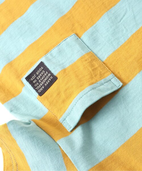 BREEZE（ブリーズ）の「カラフルボーダーTシャツ（Tシャツ/カットソー・キッズ・パープル/サックスブルー/ピンク/チャコール・90/100/110/120/80/130/140）」の18枚目の写真