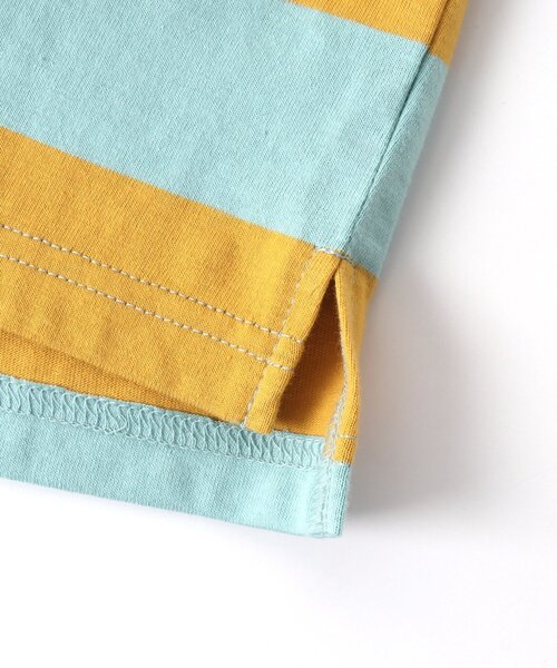 BREEZE（ブリーズ）の「カラフルボーダーTシャツ（Tシャツ/カットソー・キッズ・パープル/サックスブルー/ピンク/チャコール・90/100/110/120/80/130/140）」の19枚目の写真