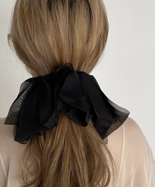 apres jour clair(アプレジュールクレア)の「【apres jour clair×ARIAZ】ビッグリボンバレッタ(バレッタ/ヘアクリップ・レディース・アイボリー/ベージュ/ブラック・FREE)」の3枚目の写真