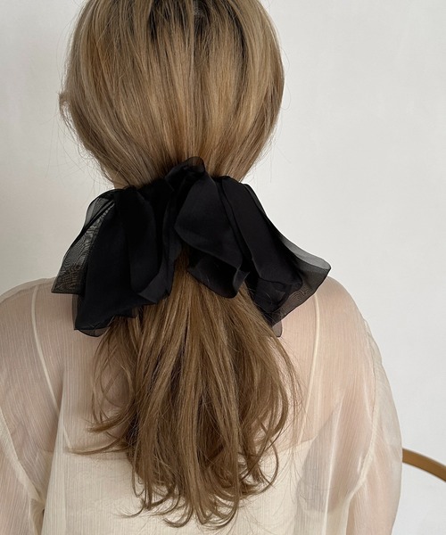 apres jour clair(アプレジュールクレア)の「【apres jour clair×ARIAZ】ビッグリボンバレッタ(バレッタ/ヘアクリップ・レディース・アイボリー/ベージュ/ブラック・FREE)」の5枚目の写真