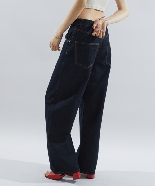 定価70,000円 lemaire カーブデニムパンツ 人気急上昇中♪】LEMAIRE ハイウエストカーブパンツ デニム