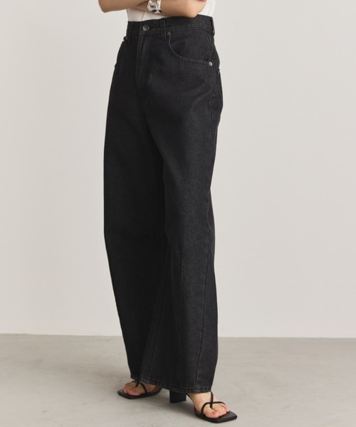 Aunt Marie's(アントマリーズ)の「【ロングセラー!】カーブデニム / S,M,Lサイズ展開有(デニムパンツ・レディース・ライトブルー/ブラック/ネイビー/ホワイト・SMALL/MEDIUM/LARGE)」の6枚目の写真