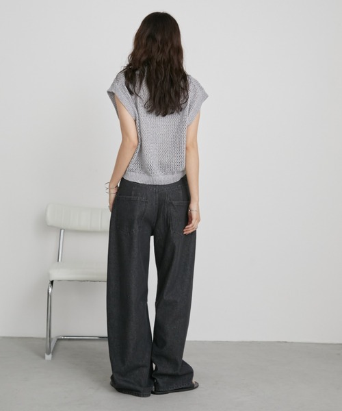 Aunt Marie's(アントマリーズ)の「【ロングセラー!】カーブデニム / S,M,Lサイズ展開有(デニムパンツ・レディース・ライトブルー/ブラック/ネイビー/ホワイト・SMALL/MEDIUM/LARGE)」の20枚目の写真