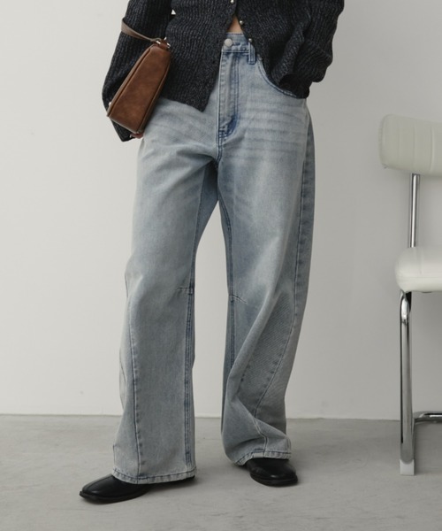 Aunt Marie's(アントマリーズ)の「【ロングセラー!】カーブデニム / S,M,Lサイズ展開有(デニムパンツ・レディース・ライトブルー/ブラック/ネイビー/ホワイト・SMALL/MEDIUM/LARGE)」の22枚目の写真