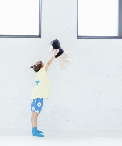 LOWRYS FARM（ローリーズファーム）の「ＵＳＡフロッキープリントＳＳ　960785（Tシャツ/カットソー・キッズ・ホワイト/ネイビー/グレー/イエロー・110cm/120cm/130cm/140cm/150cm）」の5枚目の写真