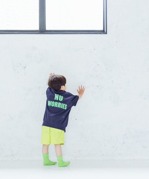 LOWRYS FARM（ローリーズファーム）の「ＵＳＡフロッキープリントＳＳ　960785（Tシャツ/カットソー・キッズ・ホワイト/ネイビー/グレー/イエロー・110cm/120cm/130cm/140cm/150cm）」の16枚目の写真