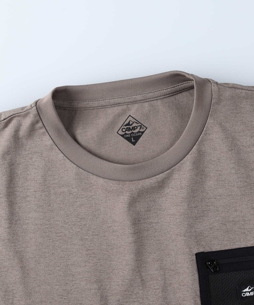 CAMP7(キャンプセブン)の「CAMP7(キャンプ7)【水陸両用】半袖ポケット半袖Tシャツ(Tシャツ/カットソー・メンズ・グレー/サックスブルー/オレンジ/ホワイト/ブラック/ベージュ・S/L/M/XL)」の19枚目の写真
