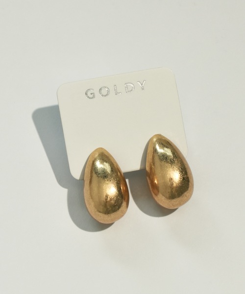 GOLDY（ゴールディ）の「プランプ メタル ドロップ イヤリング（イヤリング・レディース・シルバー/ゴールド系その他/シルバー系その他/ゴールド・FREE）」の10枚目の写真