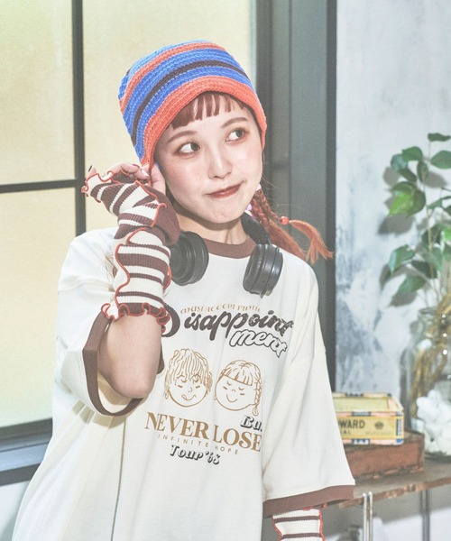 PBLIM（ページボーイリム）の「PBLIM/まんまる子コラボバケハ（ハット・レディース・ブルー系その他/レッド系その他・FREE）」の4枚目の写真