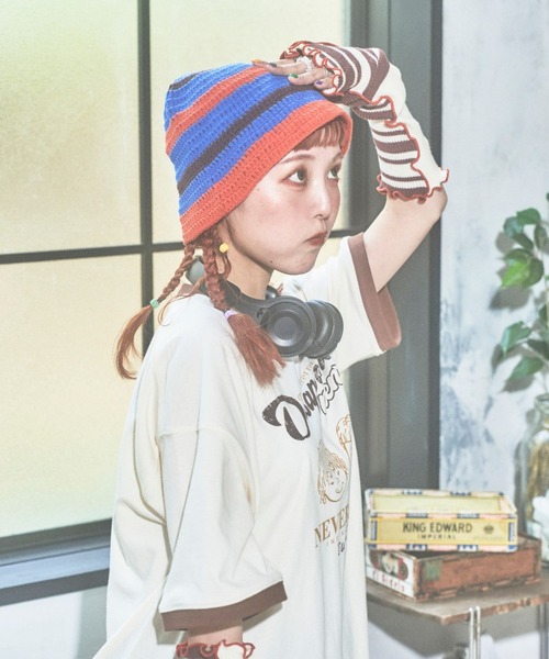 PBLIM（ページボーイリム）の「PBLIM/まんまる子コラボバケハ（ハット・レディース・ブルー系その他/レッド系その他・FREE）」の5枚目の写真