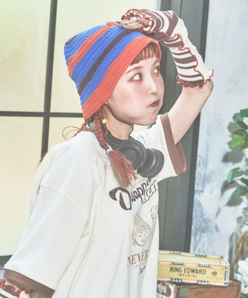 PBLIM（ページボーイリム）の「PBLIM/まんまる子コラボバケハ（ハット・レディース・ブルー系その他/レッド系その他・FREE）」の6枚目の写真