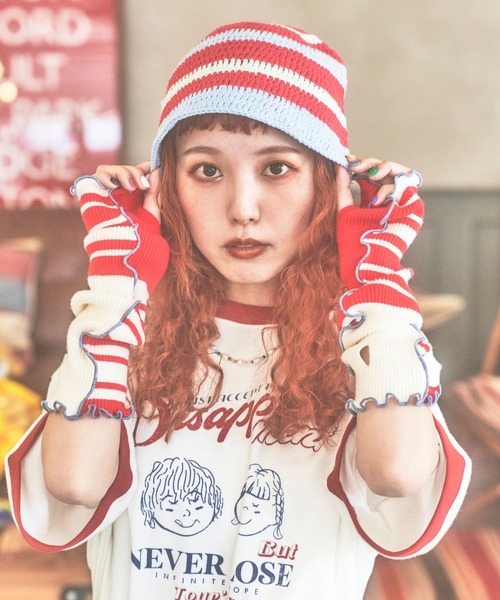 PBLIM（ページボーイリム）の「PBLIM/まんまる子コラボバケハ（ハット・レディース・ブルー系その他/レッド系その他・FREE）」の7枚目の写真