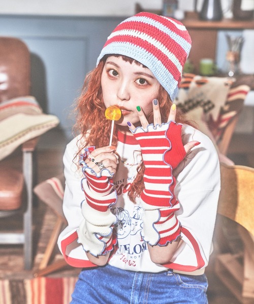 PBLIM（ページボーイリム）の「PBLIM/まんまる子コラボバケハ（ハット・レディース・ブルー系その他/レッド系その他・FREE）」の9枚目の写真