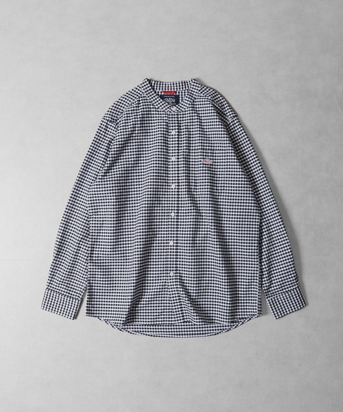 BALL(ボール)の「BALL オックスバンドカラーシャツ 長袖(シャツ/ブラウス・メンズ・ネイビー/ネイビー×ホワイト/ホワイト/ブラック×ホワイト・M/LL/L)」の6枚目の写真