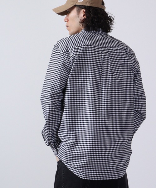 BALL(ボール)の「BALL オックスバンドカラーシャツ 長袖(シャツ/ブラウス・メンズ・ネイビー/ネイビー×ホワイト/ホワイト/ブラック×ホワイト・M/LL/L)」の16枚目の写真
