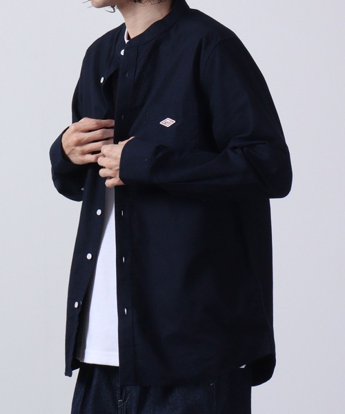 BALL(ボール)の「BALL オックスバンドカラーシャツ 長袖(シャツ/ブラウス・メンズ・ネイビー/ネイビー×ホワイト/ホワイト/ブラック×ホワイト・M/LL/L)」の19枚目の写真