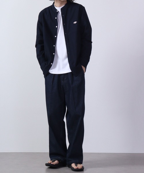 BALL(ボール)の「BALL オックスバンドカラーシャツ 長袖(シャツ/ブラウス・メンズ・ネイビー/ネイビー×ホワイト/ホワイト/ブラック×ホワイト・M/LL/L)」の21枚目の写真