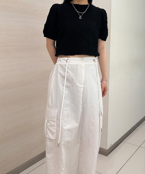 solleim(ソルレム)の「ナローカーゴスカート(スカート・レディース・ブラック/オフホワイト・M)」の18枚目の写真
