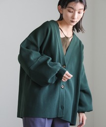 スポンディッシュボリュームスリーブカーディガン