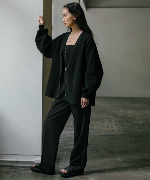 select MOCA（セレクトモカ）の「スポンディッシュボリュームスリーブカーディガン（カーディガン/ボレロ・レディース・グレー/グリーン/アイボリー/ブラック・FREE）」の11枚目の写真